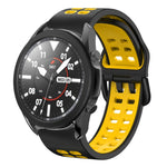 สายซิลิโคนระบายอากาศสองสีขนาด 20 มม. สำหรับ Samsung Galaxy Watch 5 Pro 45 มม. สำหรับ Samsung Galaxy Watch 4 40 มม.