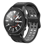 สายซิลิโคนระบายอากาศสองสีขนาด 20 มม. สำหรับ Samsung Galaxy Watch 5 Pro 45 มม. สำหรับ Samsung Galaxy Watch 4 40 มม.