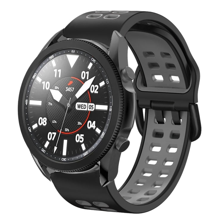 สายซิลิโคนระบายอากาศสองสีขนาด 20 มม. สำหรับ Samsung Galaxy Watch 5 Pro 45 มม. สำหรับ Samsung Galaxy Watch 4 40 มม.