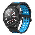 สายซิลิโคนระบายอากาศสองสีขนาด 20 มม. สำหรับ Samsung Galaxy Watch 5 Pro 45 มม. สำหรับ Samsung Galaxy Watch 4 40 มม.