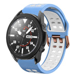 สายซิลิโคนระบายอากาศสองสีขนาด 20 มม. สำหรับ Samsung Galaxy Watch 5 Pro 45 มม. สำหรับ Samsung Galaxy Watch 4 40 มม.