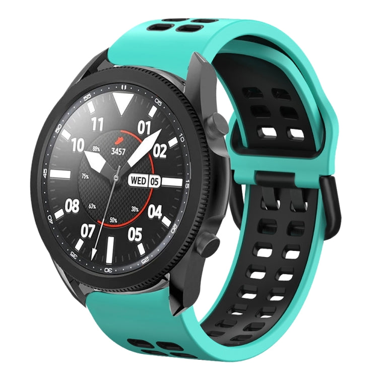 สายซิลิโคนระบายอากาศสองสีขนาด 20 มม. สำหรับ Samsung Galaxy Watch 5 Pro 45 มม. สำหรับ Samsung Galaxy Watch 4 40 มม.