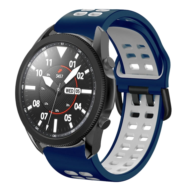 สายซิลิโคนระบายอากาศสองสีขนาด 20 มม. สำหรับ Samsung Galaxy Watch 5 Pro 45 มม. สำหรับ Samsung Galaxy Watch 4 40 มม.