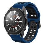 สายซิลิโคนระบายอากาศสองสีขนาด 20 มม. สำหรับ Samsung Galaxy Watch 5 Pro 45 มม. สำหรับ Samsung Galaxy Watch 4 40 มม.