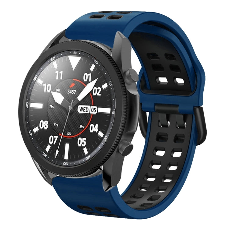 สายซิลิโคนระบายอากาศสองสีขนาด 20 มม. สำหรับ Samsung Galaxy Watch 5 Pro 45 มม. สำหรับ Samsung Galaxy Watch 4 40 มม.