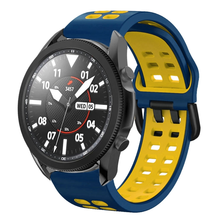 สายซิลิโคนระบายอากาศสองสีขนาด 20 มม. สำหรับ Samsung Galaxy Watch 5 Pro 45 มม. สำหรับ Samsung Galaxy Watch 4 40 มม.