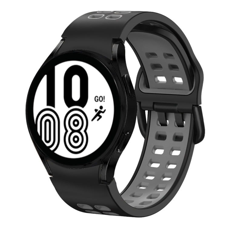 สายซิลิโคนระบายอากาศสองสีขนาด 20 มม. สำหรับ Samsung Galaxy Watch 5 Pro 45 มม. สำหรับ Samsung Galaxy Watch 4 40 มม.