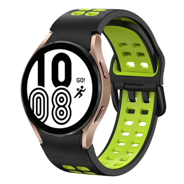 สายซิลิโคนระบายอากาศสองสีขนาด 20 มม. สำหรับ Samsung Galaxy Watch 5 Pro 45 มม. สำหรับ Samsung Galaxy Watch 4 40 มม.