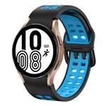 สายซิลิโคนระบายอากาศสองสีขนาด 20 มม. สำหรับ Samsung Galaxy Watch 5 Pro 45 มม. สำหรับ Samsung Galaxy Watch 4 40 มม.