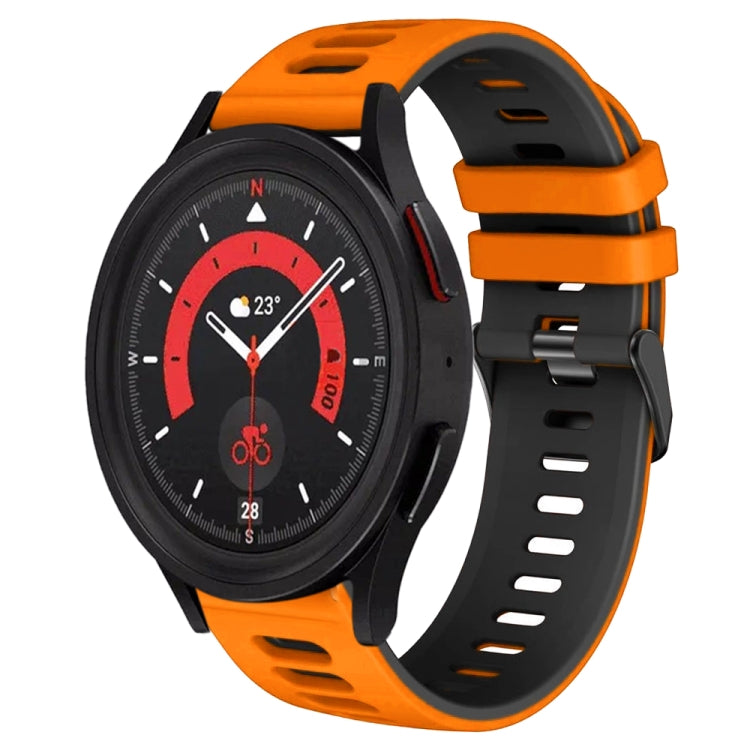 20mm Two-Color Silicone Watch Band, For Samsung Galaxy Watch 5  40mm, For Samsung Galaxy Watch 5  44mm