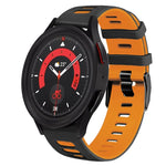 20mm Two-Color Silicone Watch Band, For Samsung Galaxy Watch 5  40mm, For Samsung Galaxy Watch 5  44mm