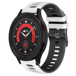 20mm Two-Color Silicone Watch Band, For Samsung Galaxy Watch 5  40mm, For Samsung Galaxy Watch 5  44mm