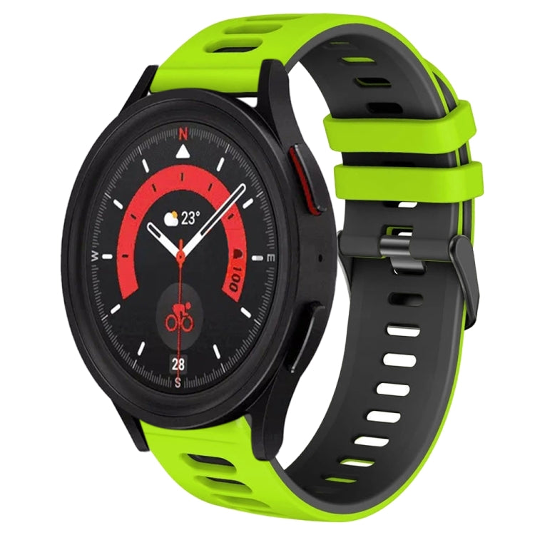 20mm Two-Color Silicone Watch Band, For Samsung Galaxy Watch 5  40mm, For Samsung Galaxy Watch 5  44mm