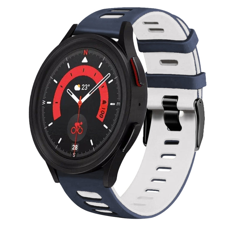 20mm Two-Color Silicone Watch Band, For Samsung Galaxy Watch 5  40mm, For Samsung Galaxy Watch 5  44mm