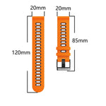20mm Two-Color Silicone Watch Band, For Samsung Galaxy Watch 5  40mm, For Samsung Galaxy Watch 5  44mm