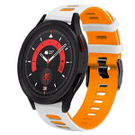 20mm Two-Color Silicone Watch Band, For Samsung Galaxy Watch 5  40mm, For Samsung Galaxy Watch 5  44mm