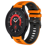 20mm Two-Color Silicone Watch Band, For Samsung Galaxy Watch 5  40mm, For Samsung Galaxy Watch 5  44mm