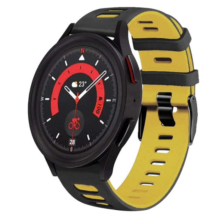 20mm Two-Color Silicone Watch Band, For Samsung Galaxy Watch 5  40mm, For Samsung Galaxy Watch 5  44mm