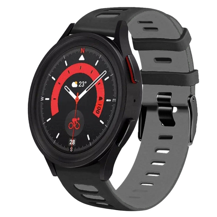 20mm Two-Color Silicone Watch Band, For Samsung Galaxy Watch 5  40mm, For Samsung Galaxy Watch 5  44mm