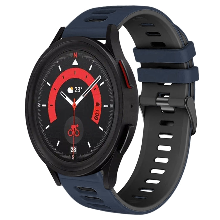 20mm Two-Color Silicone Watch Band, For Samsung Galaxy Watch 5  40mm, For Samsung Galaxy Watch 5  44mm