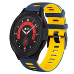 20mm Two-Color Silicone Watch Band, For Samsung Galaxy Watch 5  40mm, For Samsung Galaxy Watch 5  44mm