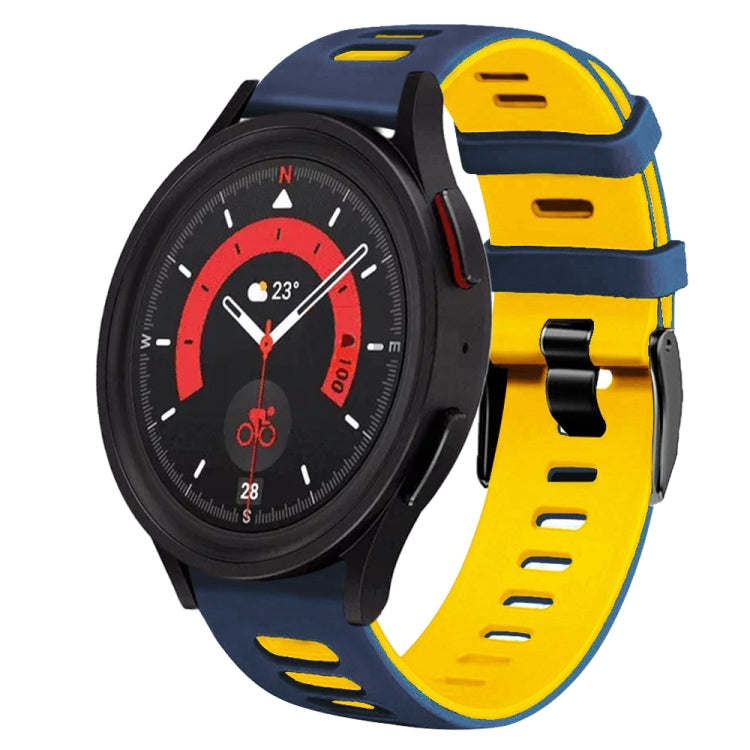 20mm Two-Color Silicone Watch Band, For Samsung Galaxy Watch 5  40mm, For Samsung Galaxy Watch 5  44mm