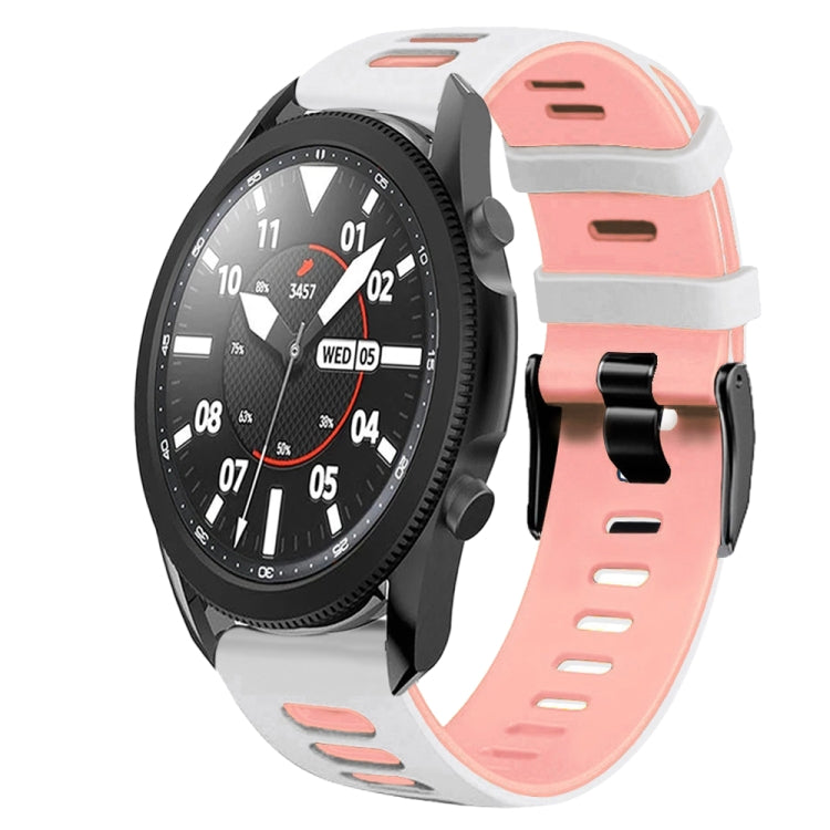 สายรัดนาฬิกาซิลิโคนสองสี 20 มม. สำหรับ Samsung Galaxy Watch 5 Pro 45 มม., สำหรับ Samsung Galaxy Watch 4 40 มม.