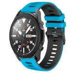 สายรัดนาฬิกาซิลิโคนสองสี 20 มม. สำหรับ Samsung Galaxy Watch 5 Pro 45 มม., สำหรับ Samsung Galaxy Watch 4 40 มม.
