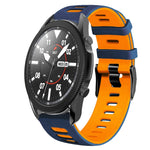 สายรัดนาฬิกาซิลิโคนสองสี 20 มม. สำหรับ Samsung Galaxy Watch 5 Pro 45 มม., สำหรับ Samsung Galaxy Watch 4 40 มม.