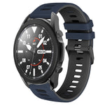 สายรัดนาฬิกาซิลิโคนสองสี 20 มม. สำหรับ Samsung Galaxy Watch 5 Pro 45 มม., สำหรับ Samsung Galaxy Watch 4 40 มม.