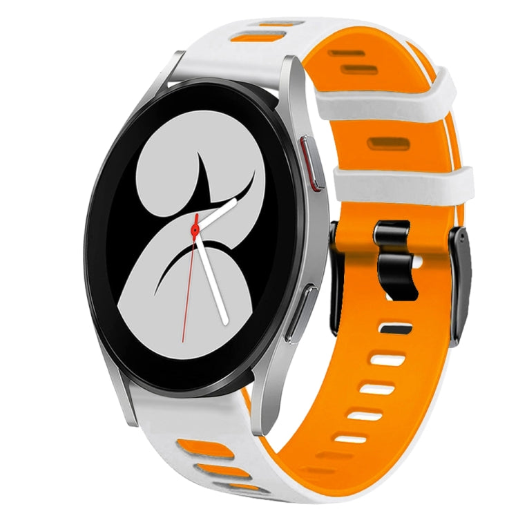 สายรัดนาฬิกาซิลิโคนสองสี 20 มม. สำหรับ Samsung Galaxy Watch 5 Pro 45 มม., สำหรับ Samsung Galaxy Watch 4 40 มม.