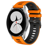 สายรัดนาฬิกาซิลิโคนสองสี 20 มม. สำหรับ Samsung Galaxy Watch 5 Pro 45 มม., สำหรับ Samsung Galaxy Watch 4 40 มม.