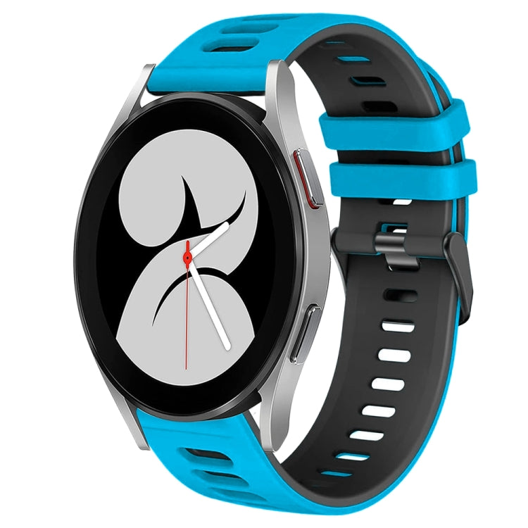 สายรัดนาฬิกาซิลิโคนสองสี 20 มม. สำหรับ Samsung Galaxy Watch 5 Pro 45 มม., สำหรับ Samsung Galaxy Watch 4 40 มม.