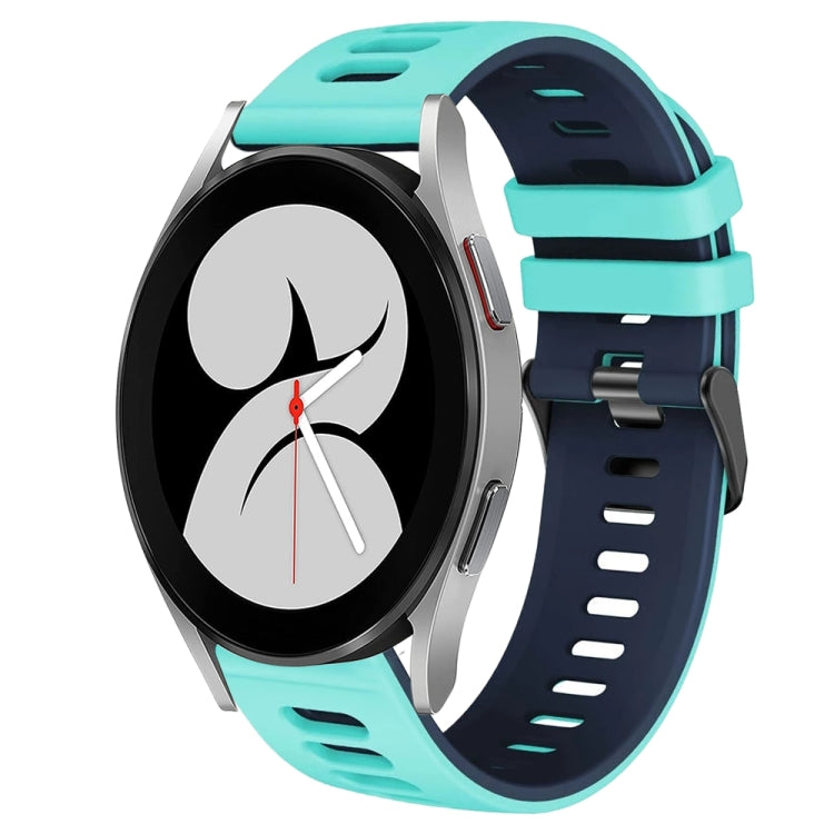 สายรัดนาฬิกาซิลิโคนสองสี 20 มม. สำหรับ Samsung Galaxy Watch 5 Pro 45 มม., สำหรับ Samsung Galaxy Watch 4 40 มม.