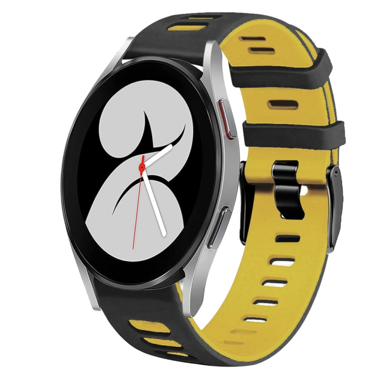 สายรัดนาฬิกาซิลิโคนสองสี 20 มม. สำหรับ Samsung Galaxy Watch 5 Pro 45 มม., สำหรับ Samsung Galaxy Watch 4 40 มม.