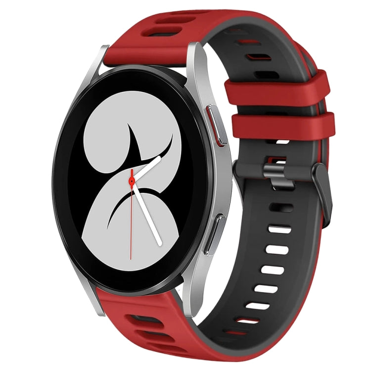 สายรัดนาฬิกาซิลิโคนสองสี 20 มม. สำหรับ Samsung Galaxy Watch 5 Pro 45 มม., สำหรับ Samsung Galaxy Watch 4 40 มม.
