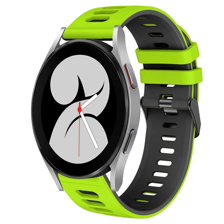 สายรัดนาฬิกาซิลิโคนสองสี 20 มม. สำหรับ Samsung Galaxy Watch 5 Pro 45 มม., สำหรับ Samsung Galaxy Watch 4 40 มม.