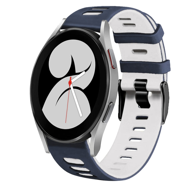 สายรัดนาฬิกาซิลิโคนสองสี 20 มม. สำหรับ Samsung Galaxy Watch 5 Pro 45 มม., สำหรับ Samsung Galaxy Watch 4 40 มม.