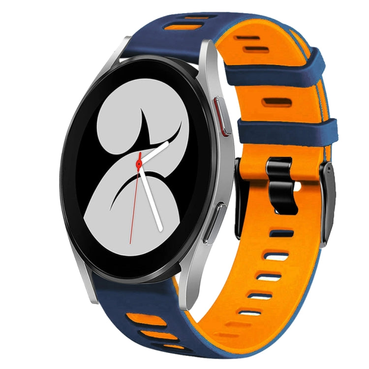 สายรัดนาฬิกาซิลิโคนสองสี 20 มม. สำหรับ Samsung Galaxy Watch 5 Pro 45 มม., สำหรับ Samsung Galaxy Watch 4 40 มม.
