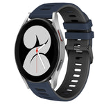 สายรัดนาฬิกาซิลิโคนสองสี 20 มม. สำหรับ Samsung Galaxy Watch 5 Pro 45 มม., สำหรับ Samsung Galaxy Watch 4 40 มม.