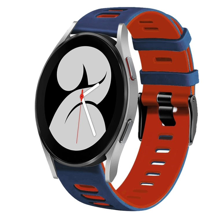สายรัดนาฬิกาซิลิโคนสองสี 20 มม. สำหรับ Samsung Galaxy Watch 5 Pro 45 มม., สำหรับ Samsung Galaxy Watch 4 40 มม.