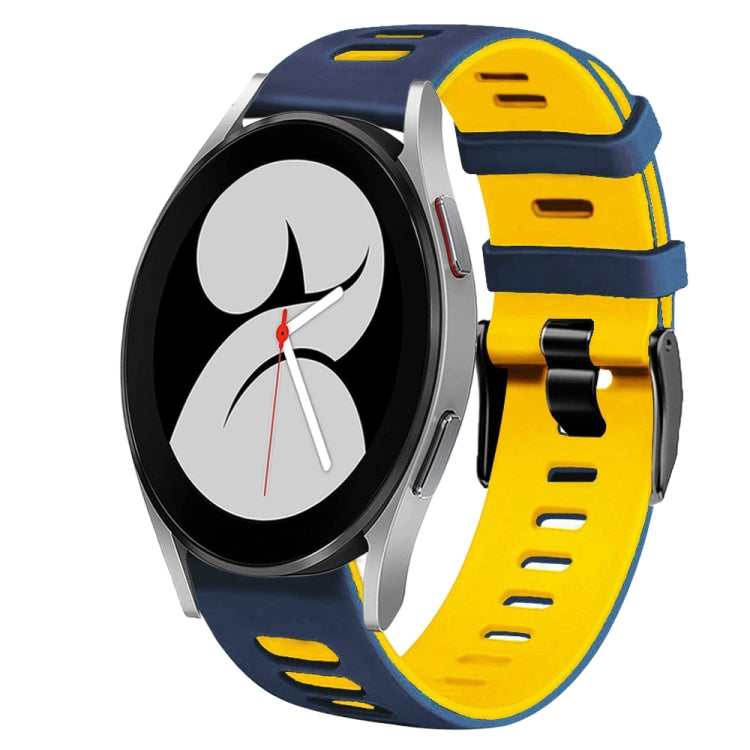 สายรัดนาฬิกาซิลิโคนสองสี 20 มม. สำหรับ Samsung Galaxy Watch 5 Pro 45 มม., สำหรับ Samsung Galaxy Watch 4 40 มม.