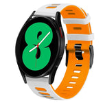 สายรัดนาฬิกาซิลิโคนสองสี 20 มม. สำหรับ Samsung Galaxy Watch 4 44 มม., สำหรับ Samsung Galaxy Watch 4 Classic 46 มม.