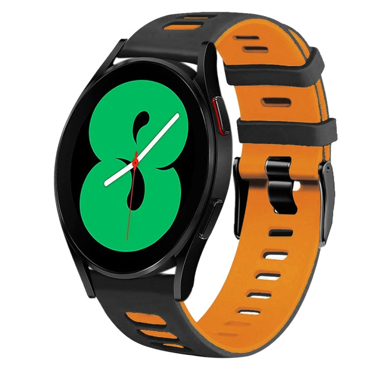 สายรัดนาฬิกาซิลิโคนสองสี 20 มม. สำหรับ Samsung Galaxy Watch 4 44 มม., สำหรับ Samsung Galaxy Watch 4 Classic 46 มม.