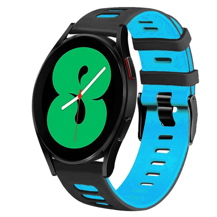 สายรัดนาฬิกาซิลิโคนสองสี 20 มม. สำหรับ Samsung Galaxy Watch 4 44 มม., สำหรับ Samsung Galaxy Watch 4 Classic 46 มม.