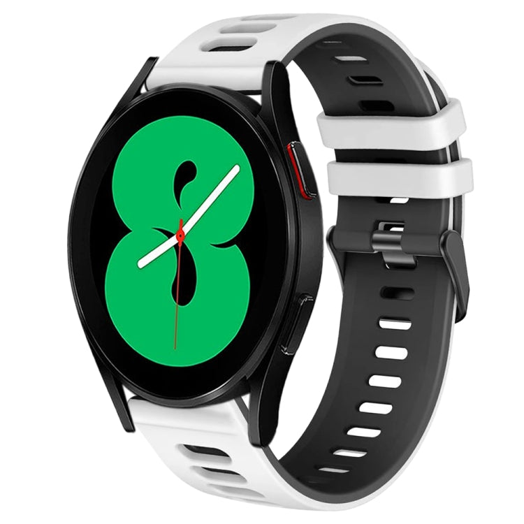 สายรัดนาฬิกาซิลิโคนสองสี 20 มม. สำหรับ Samsung Galaxy Watch 4 44 มม., สำหรับ Samsung Galaxy Watch 4 Classic 46 มม.