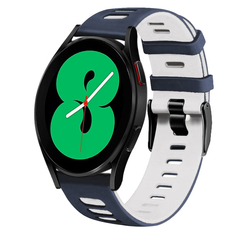 สายรัดนาฬิกาซิลิโคนสองสี 20 มม. สำหรับ Samsung Galaxy Watch 4 44 มม., สำหรับ Samsung Galaxy Watch 4 Classic 46 มม.