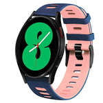 สายรัดนาฬิกาซิลิโคนสองสี 20 มม. สำหรับ Samsung Galaxy Watch 4 44 มม., สำหรับ Samsung Galaxy Watch 4 Classic 46 มม.