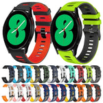 สายรัดนาฬิกาซิลิโคนสองสี 20 มม. สำหรับ Samsung Galaxy Watch 4 44 มม., สำหรับ Samsung Galaxy Watch 4 Classic 46 มม.