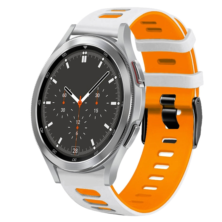 สายรัดนาฬิกาซิลิโคนสองสี 20 มม. สำหรับ Samsung Galaxy Watch 4 44 มม., สำหรับ Samsung Galaxy Watch 4 Classic 46 มม.